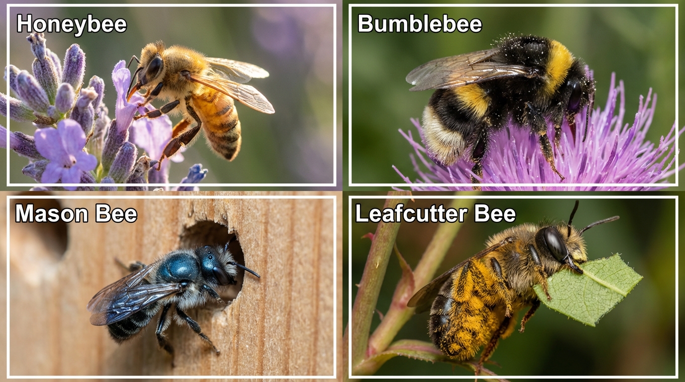 Which Bee is in My Garden?" dentification Chart