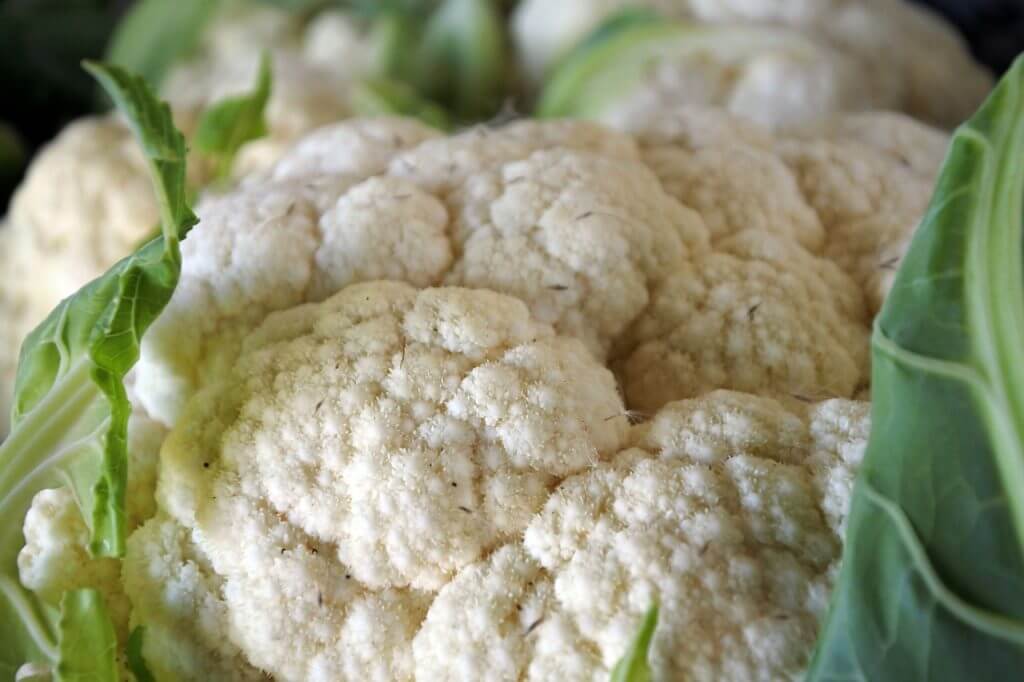 milky white cauliflower