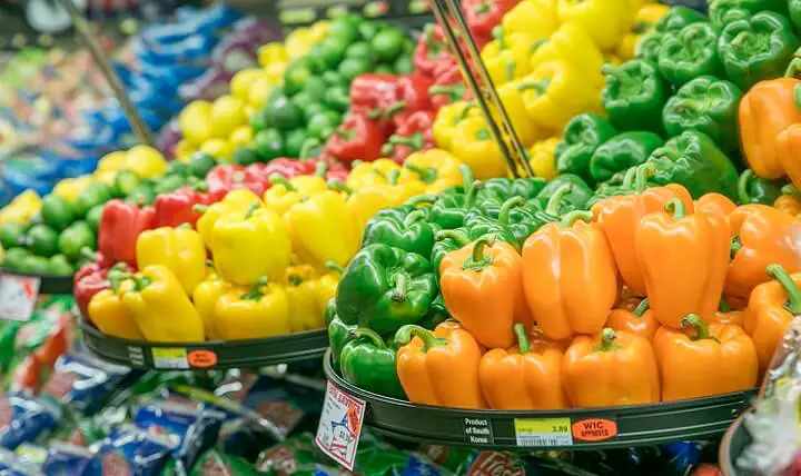 store bell peppers