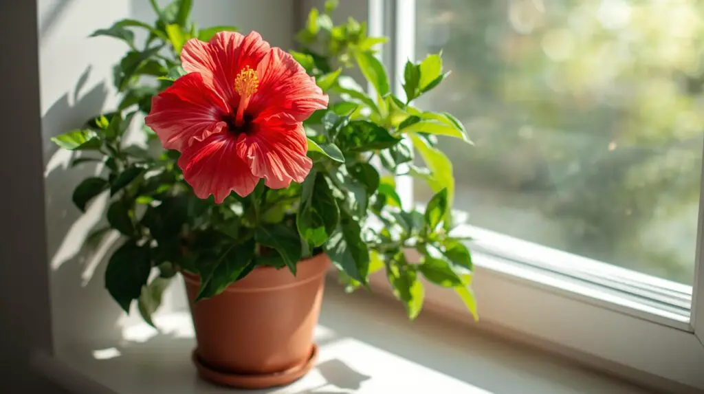 Sunlight for hibiscus plant