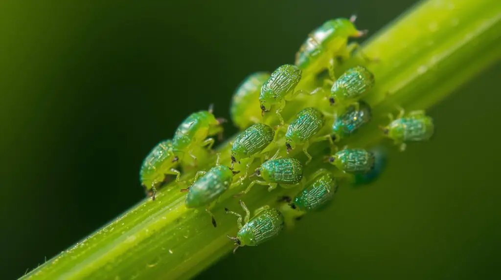 aphids in hibiscus plant a common pest