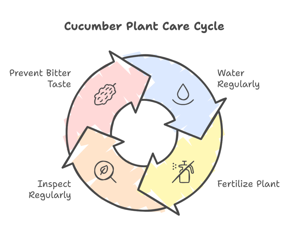 cucumber plant maintenance