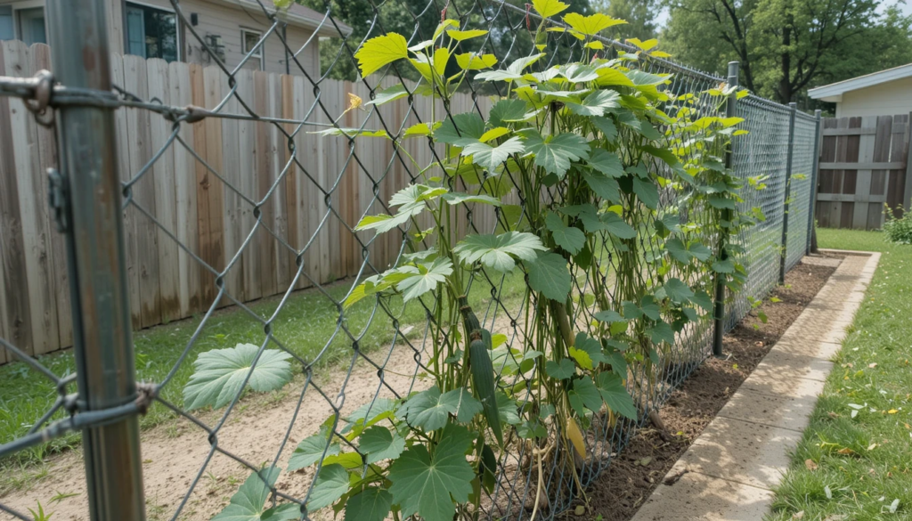 Chain link trellis