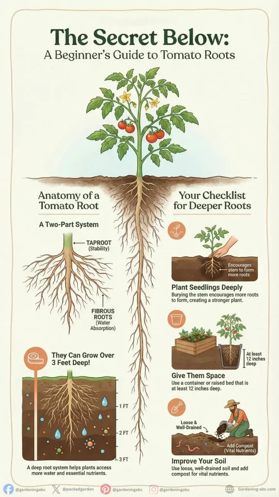 Tomato root system