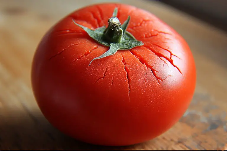 radial cracking in tomatoes
