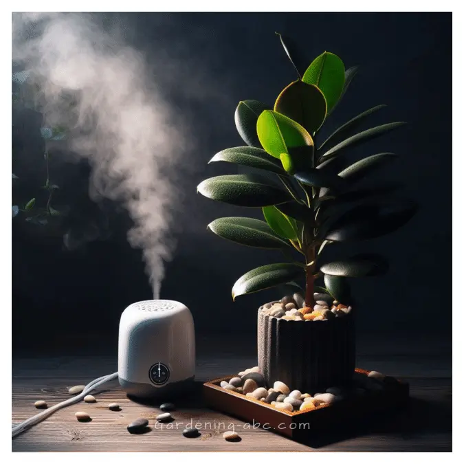 watering a rubber plant properly