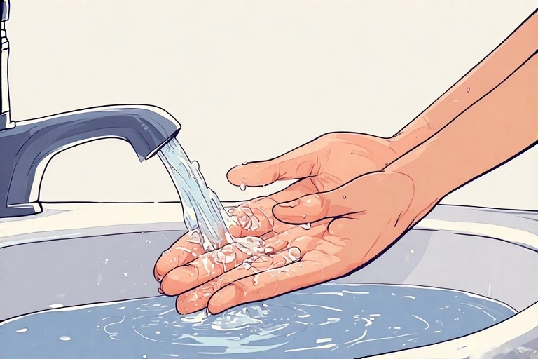 Clean the wonded finger
