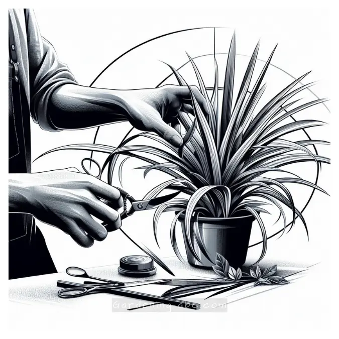 how to prune a spider plant
