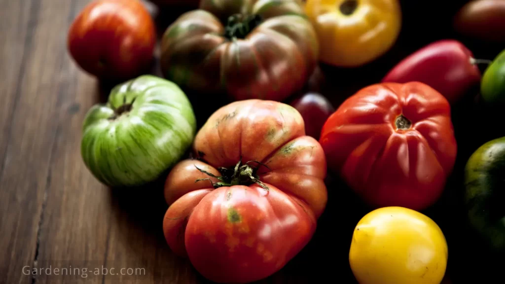 colorful heirloom tomatoes