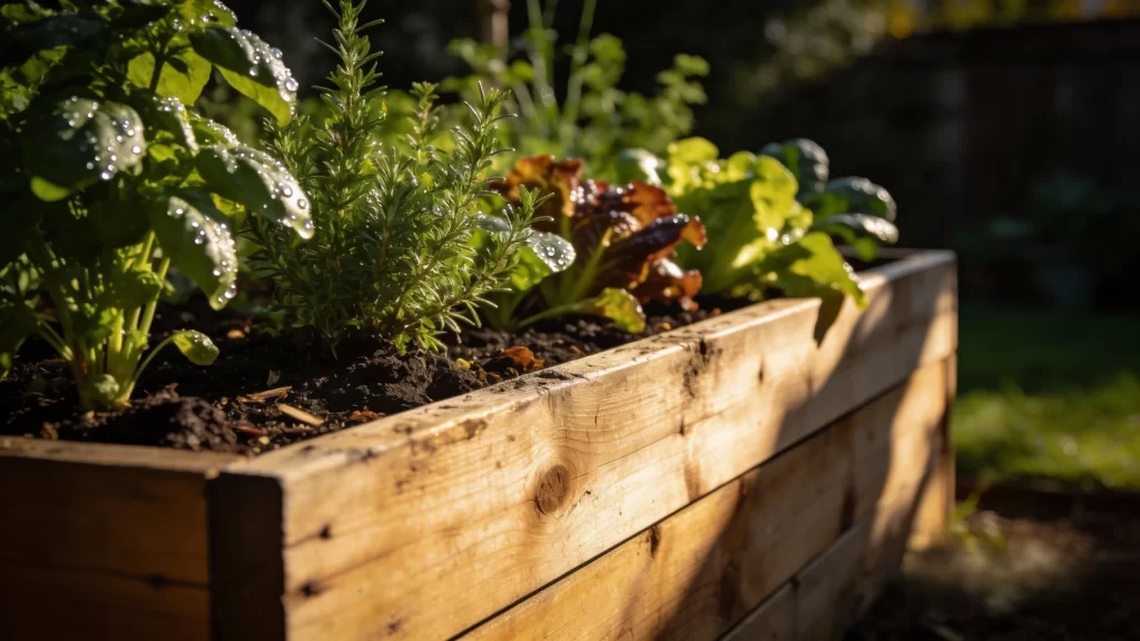 Raised garden bed